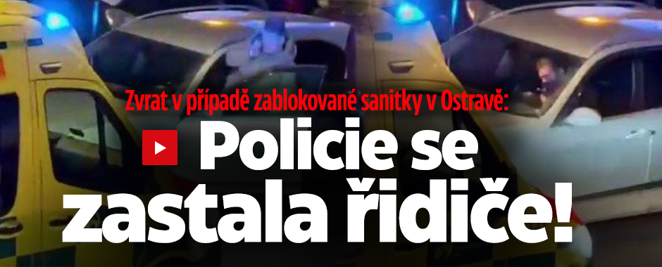 Banner ke žhavému tématu: Blokoval v Ostravě sanitku: Řidič se ...