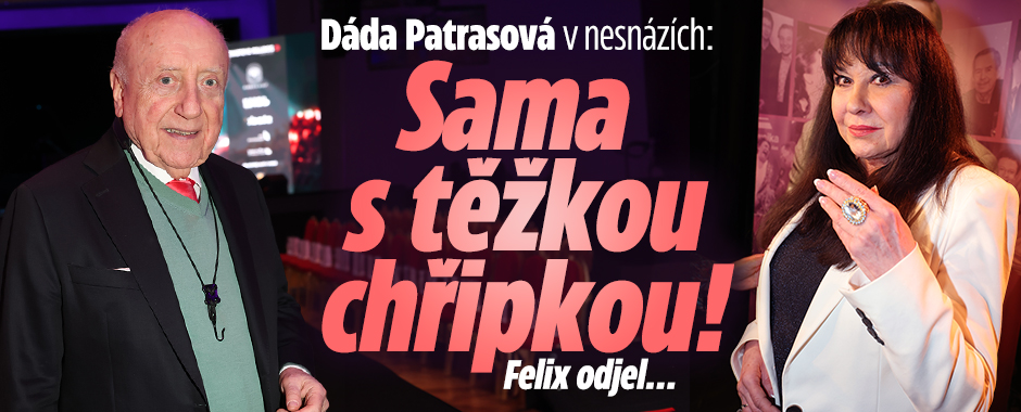 Banner ke žhavému tématu: Dáda Patrasová v nesnázích: Sama s ...