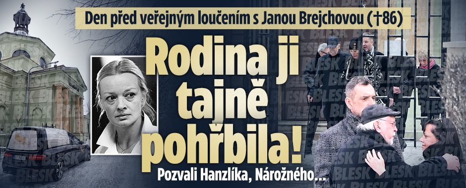 Banner ke žhavému tématu: Rodina Brejchovou tajně pohřbila den ...