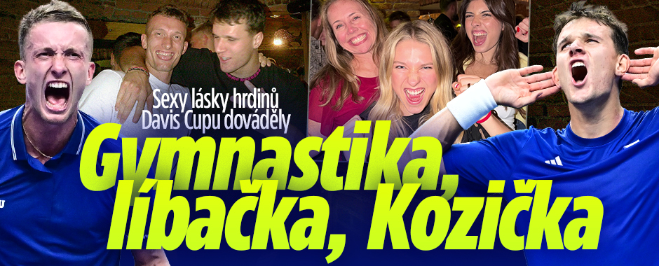 Banner ke žhavému tématu: Sexy lásky hrdinů Davis Cupu dováděly: ...