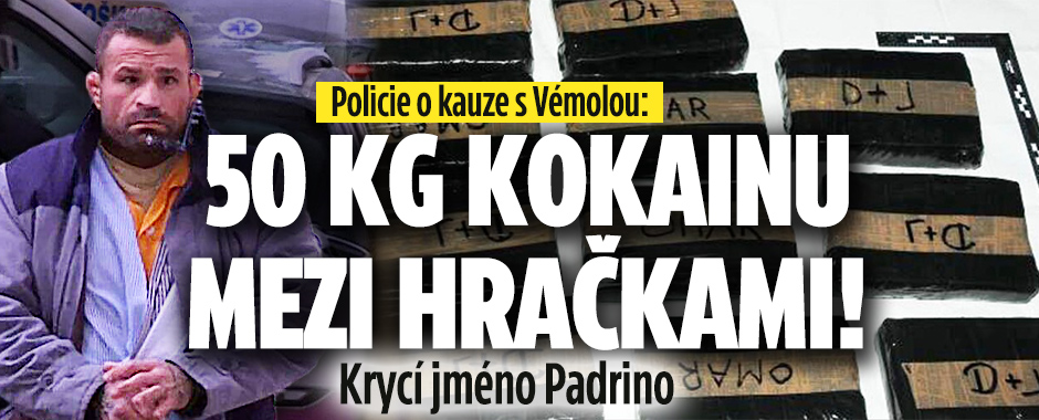 Banner ke žhavému tématu: Policie o kauze s Vémolou: 50 kg ...