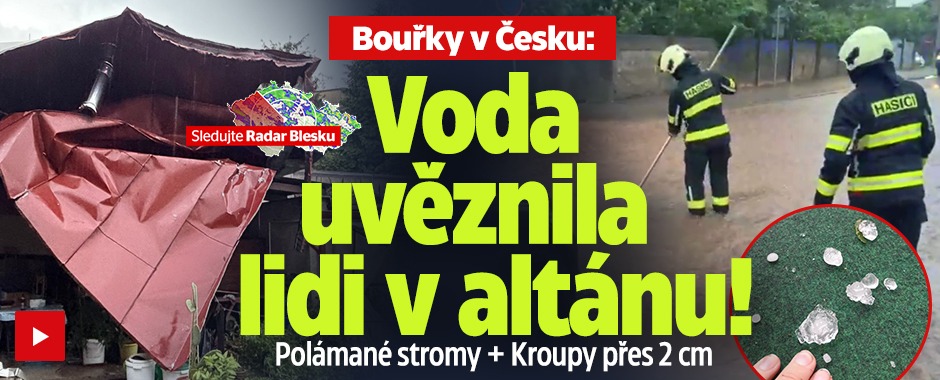 Banner ke žhavému tématu: Tropy v Česku, ale... Dorazily už i ...