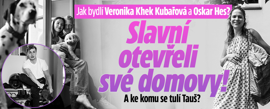 Banner ke žhavému tématu: Jak bydlí Khek Kubařová a Hes? Slavní ...