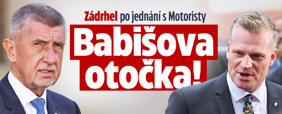 Banner ke žhavému tématu: Zádrhel po jednání s Motoristy: Babiš ...