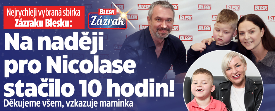 Banner ke žhavému tématu: Nejrychlejší sbírka Zázraku: Nicolasovi ...