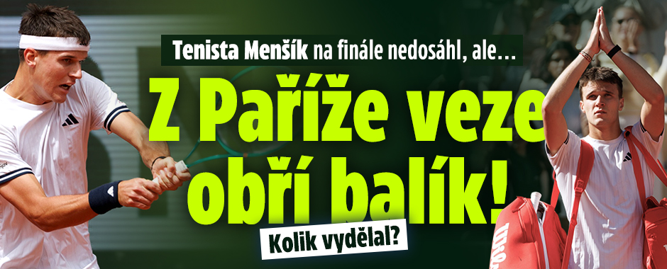 Banner ke žhavému tématu: Menšík na finále nedosáhl, ale... Z ...