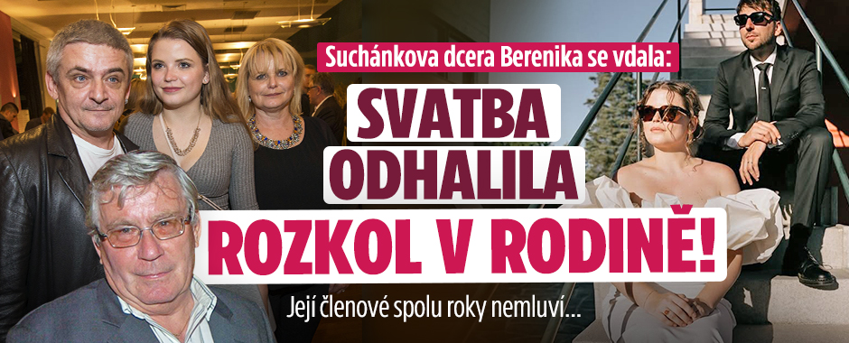 Suchánkova dcera se vdala: Svatba odhalila rozkol v rodině!