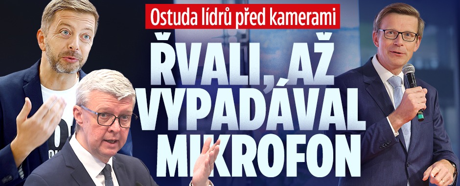 Banner ke žhavému tématu: Ostuda lídrů před kamerami: Řvali, až ...