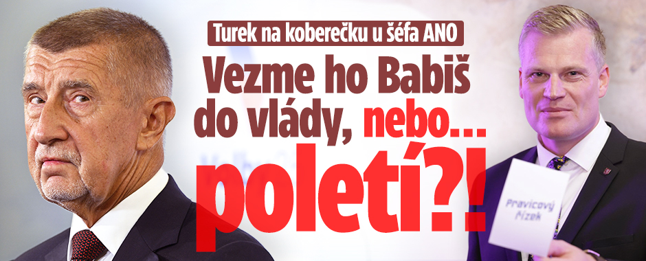 Banner ke žhavému tématu: Turek u šéfa ANO: Vezme ho Babiš do ...