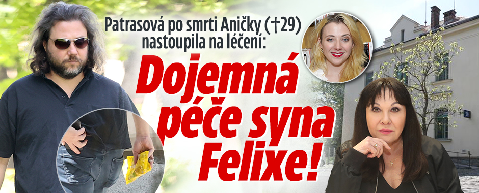 Patrasová nastoupila na léčení: Dojemná péče syna Felixe