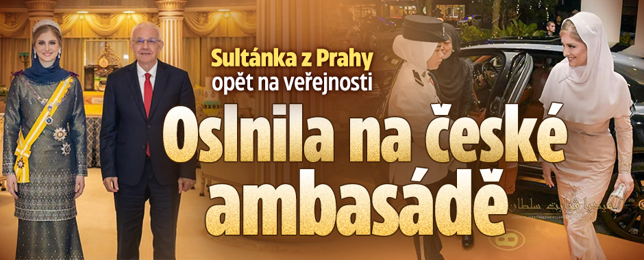 Banner ke žhavému tématu: Sultánka z Prahy na veřejnosti: Oslnila ...