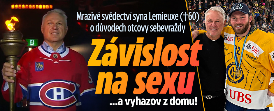Banner ke žhavému tématu: Syn Lemieuxe (†60) o otcově sebevraždě: ...