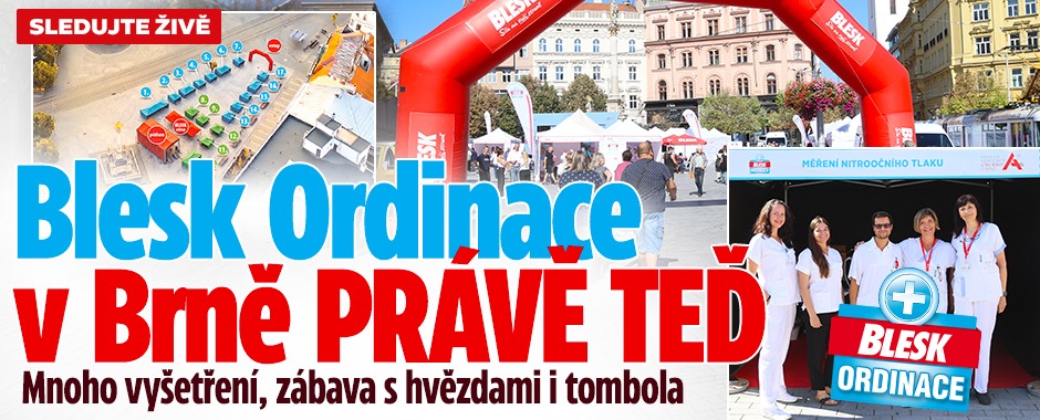 Banner ke žhavému tématu: Blesk Ordinace v Brně PRÁVĚ TEĎ: ...