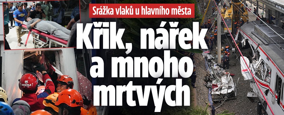 Banner ke žhavému tématu: Srážka vlaků: Křik, nářek a mnoho ...