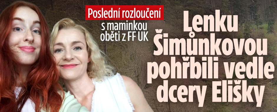 Poslední rozloučení s Lenkou: Pohřbili ji vedle dcery Elišky