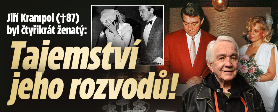 Jiří Krampol (†87) byl čtyřikrát ženatý: Tajemství rozvodů!