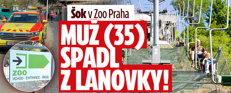 Banner ke žhavému tématu: Šok v pražské zoo: Muž (35) spadl z ...