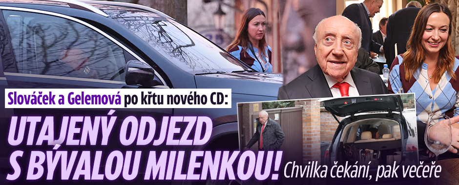 Banner ke žhavému tématu: Slováček a Gelemová po křtu nového CD: ...