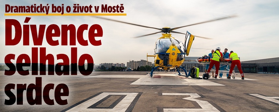 Banner ke žhavému tématu: Dívence v Mostě selhalo srdce: ...