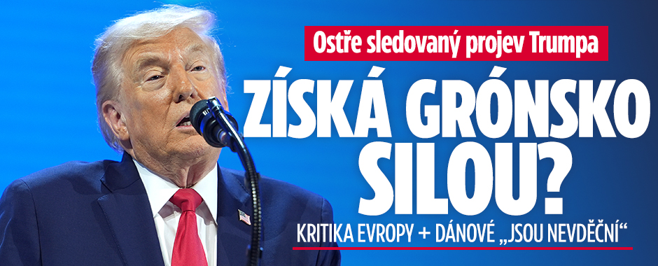Banner ke žhavému tématu: Projev Trumpa v Davosu: Rozjel kritiku ...