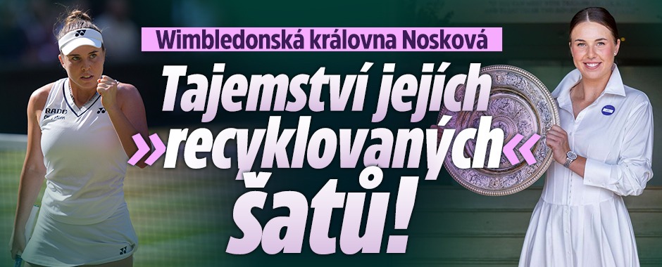 Banner ke žhavému tématu: Wimbledonská královna Nosková: ...