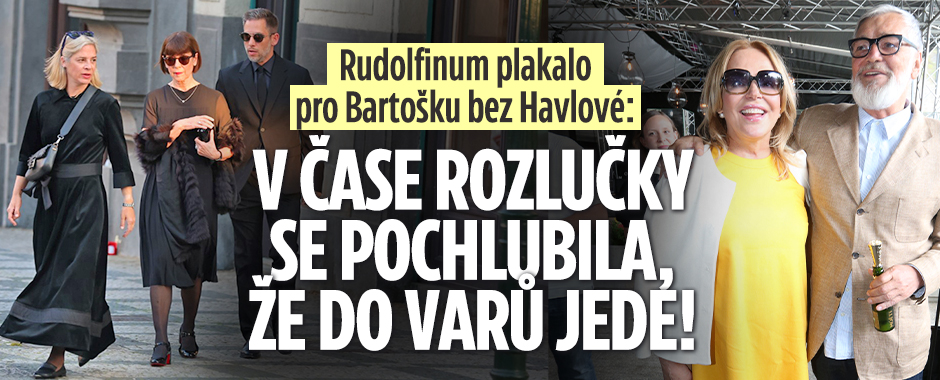 Rudolfinum plakalo pro Bartošku bez Havlové: Do Varů jede!