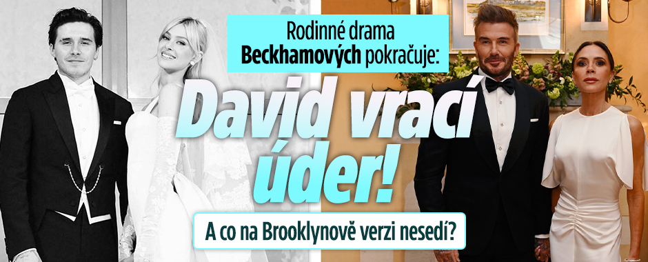 Banner ke žhavému tématu: Rodinné drama Beckhamových pokračuje: ...