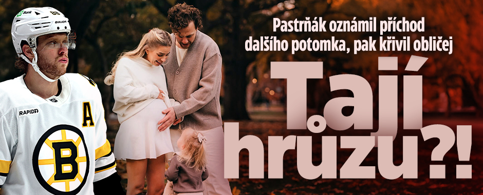 Banner ke žhavému tématu: Pastrňák oznámil příchod dítěte a ...