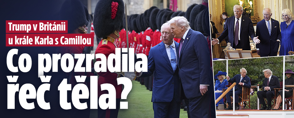 Banner ke žhavému tématu: Trump na hradě s Karlem III.: Co ...