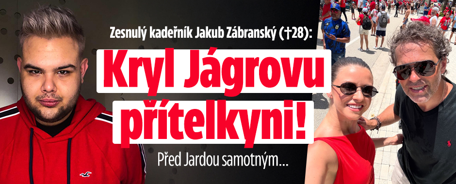 Zesnulý kadeřník Zábranský (†28): Kryl Jágrovu přítelkyni!