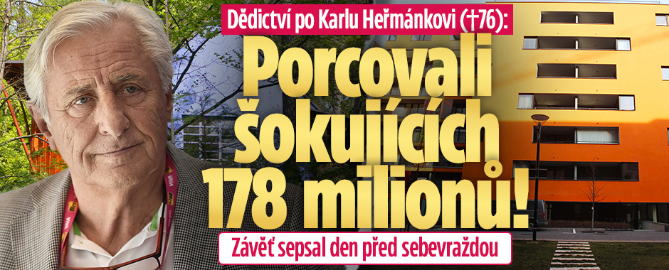 Banner ke žhavému tématu: Dědictví po Karlu Heřmánkovi (†76): ...