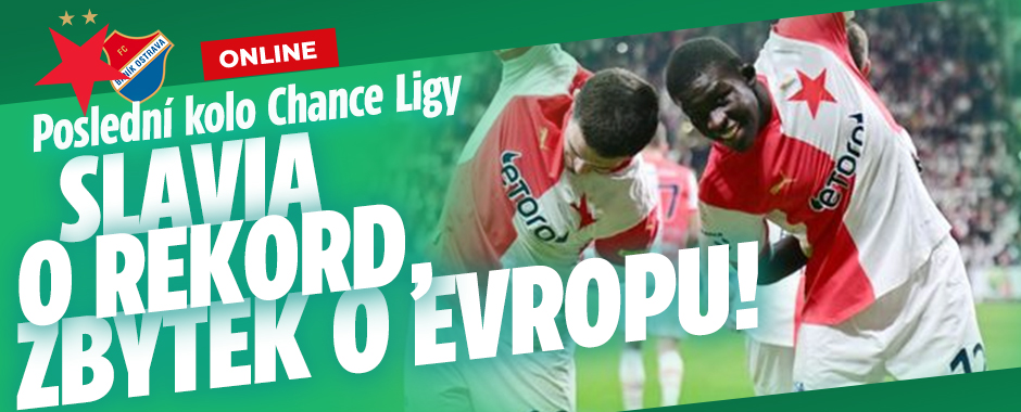 Poslední kolo Chance Ligy: Slavia o rekord, zbytek o Evropu!