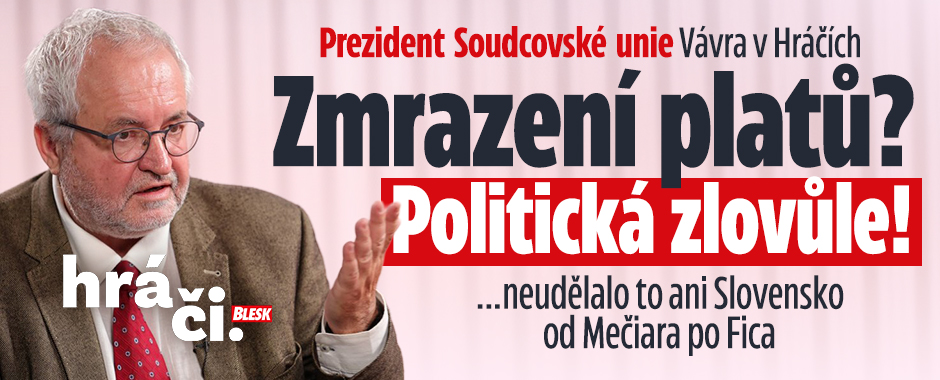 Libor Vávra v Hráčích: Zmražení platů je politická zlovůle!