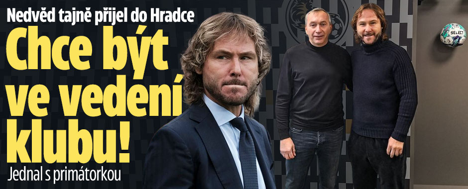 Nedvěd tajně přijel do Hradce: Chce být ve vedení klubu!