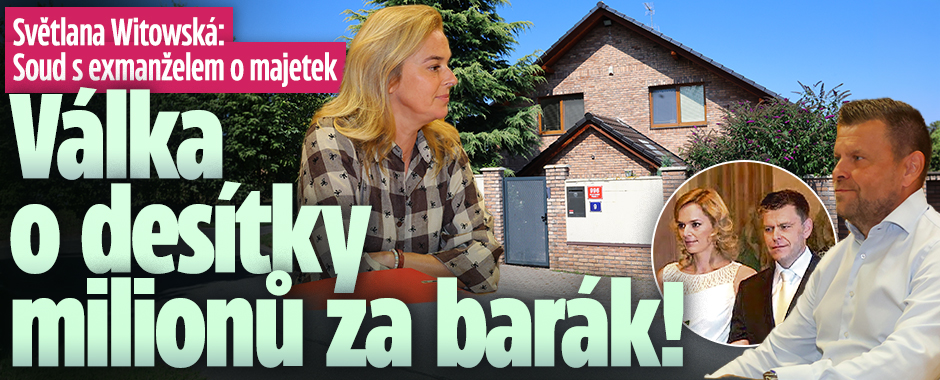 Banner ke žhavému tématu: Světlana Witowská s exmanželem: Válka o ...