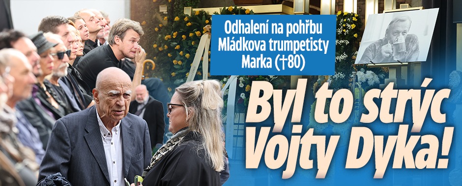 Banner ke žhavému tématu: Odhalení na pohřbu Mládkova ...