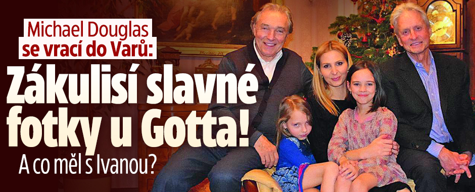 Michael Douglas se vrací do Varů: Zákulisí fotky u Gotta!