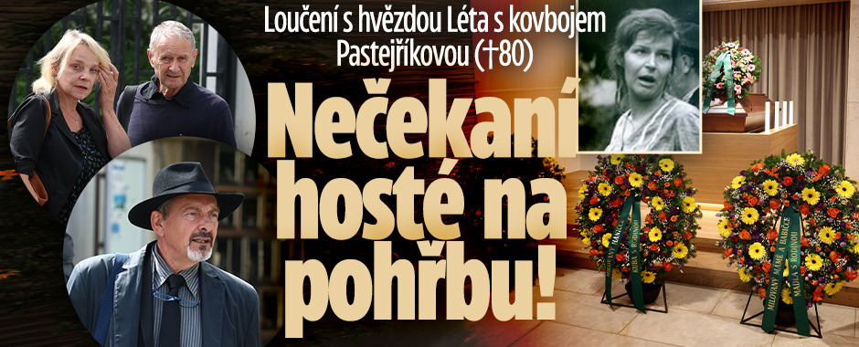 Banner ke žhavému tématu: Pohřeb Hany Pastejříkové (†82): ...