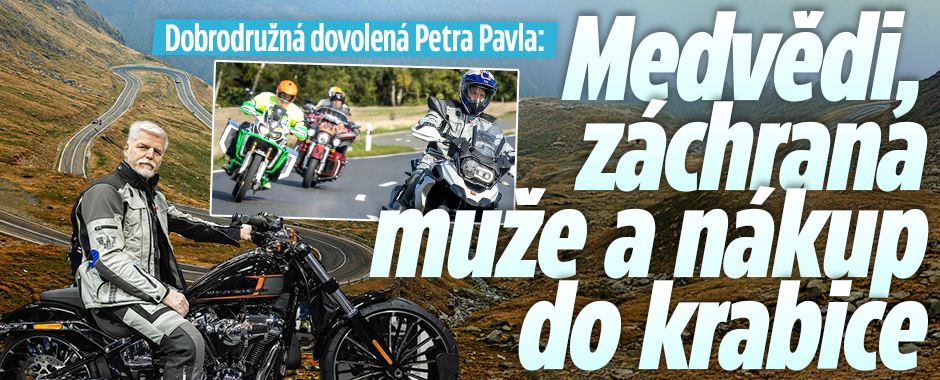 Banner ke žhavému tématu: Prezidentova pánská jízda na motorce: ...