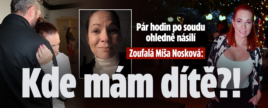 Banner ke žhavému tématu: Nosková pár hodin po soudu ohledně ...