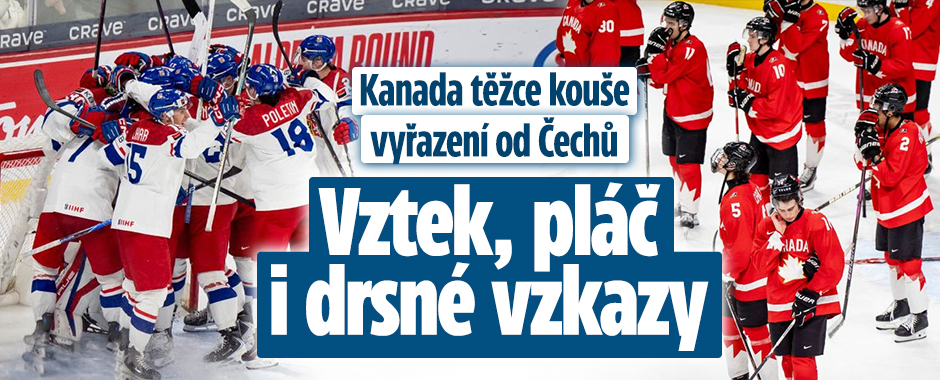 Banner ke žhavému tématu: Kanada kouše vyřazení od Čechů: Vztek, ...