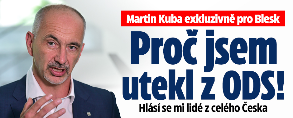 Banner ke žhavému tématu: Hejtman Kuba pro Blesk: Proč jsem utekl ...