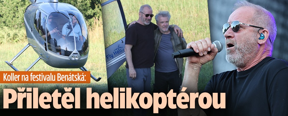Banner ke žhavému tématu: Koller na festivalu: Přiletěl ...