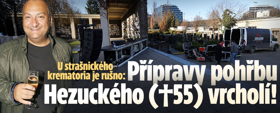 Banner ke žhavému tématu: U strašnického krematoria je rušno: ...