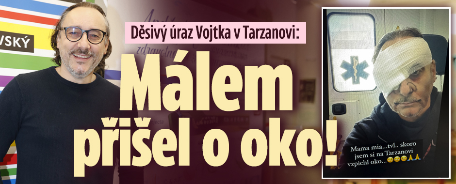 Marian Vojtko při hraní v Tarzanovi: Málem přišel o oko!