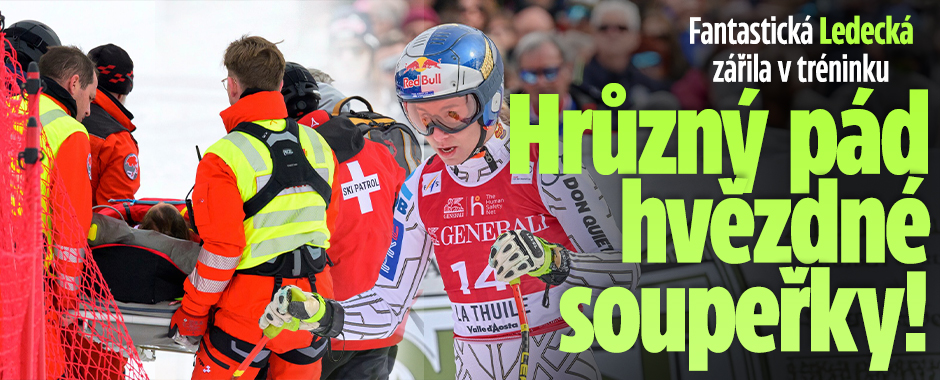 Banner ke žhavému tématu: Ledecká zářila v tréninku, ale... ...