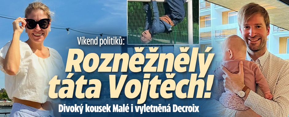 Banner ke žhavému tématu: Víkend politiků: Rozněžnělý táta ...