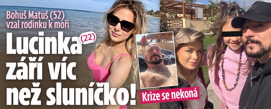 Banner ke žhavému tématu: Bohuš Matuš (52) vzal rodinku k moři: ...