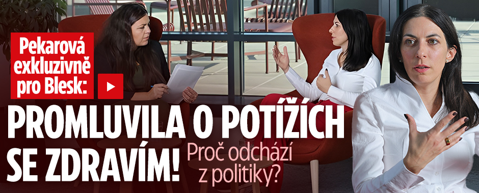 Banner ke žhavému tématu: Pekarová exkluzivně pro Blesk: ...