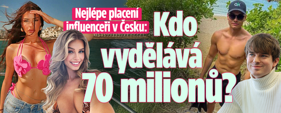 Banner ke žhavému tématu: Nejlépe placení influenceři v Česku: ...